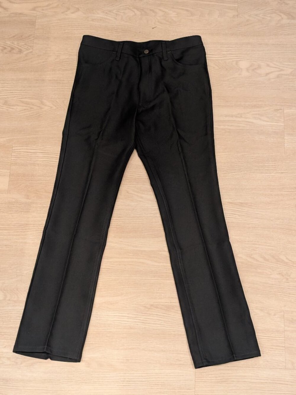 NWT WRANGLER Wrancher Dress Jeans 82BK Black Western Trousers Mens 36x34 Skater